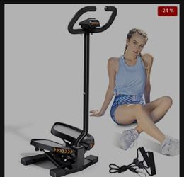 Sportsroyals Stair Stepper with Handlebar for Exercises-Twist