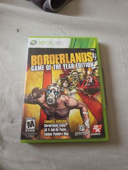Borderlands game of the Year edition For Xbox 360