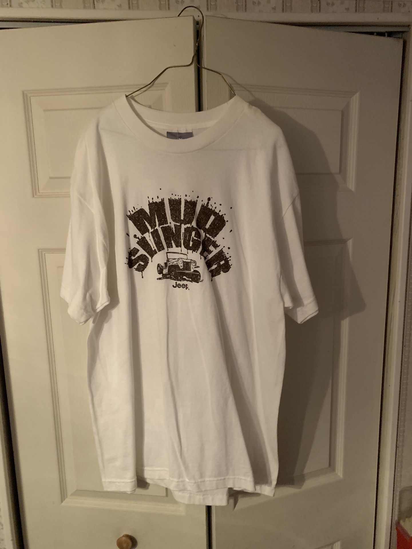Mud Slinger Jeep T Shirt Large work wear New
