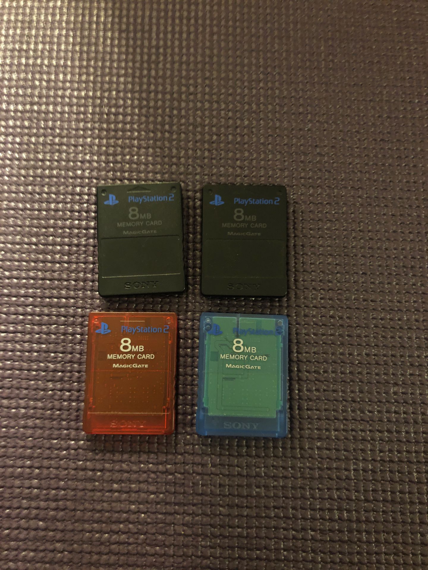 8MB PS2 memory cards