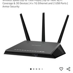 
NETGEAR Nighthawk Smart Wi-Fi Router (R7000)
Modem Bundle 