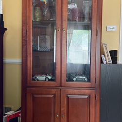 Display Cabinet-solid Wood By Thomasville
