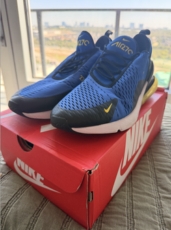 Nike Air Max 270 "Blue Void Volt"  - No Box