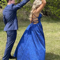 Blue Prom Dress Jules And Cleo Size 8