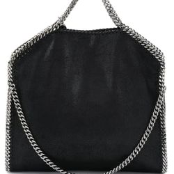 black faux leather bag made in Italy