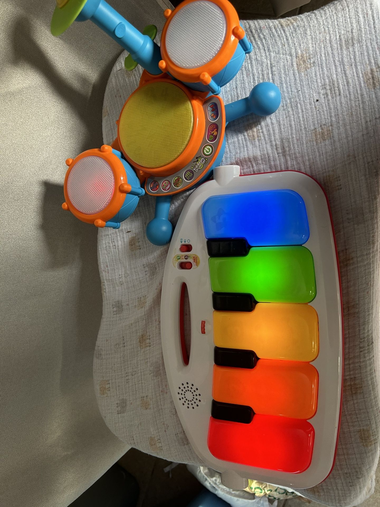 Two Working Light Up Baby Toys