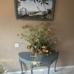 Entry Table With Painting 