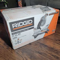 Ridgid 12in dual bevel miter saw new in box