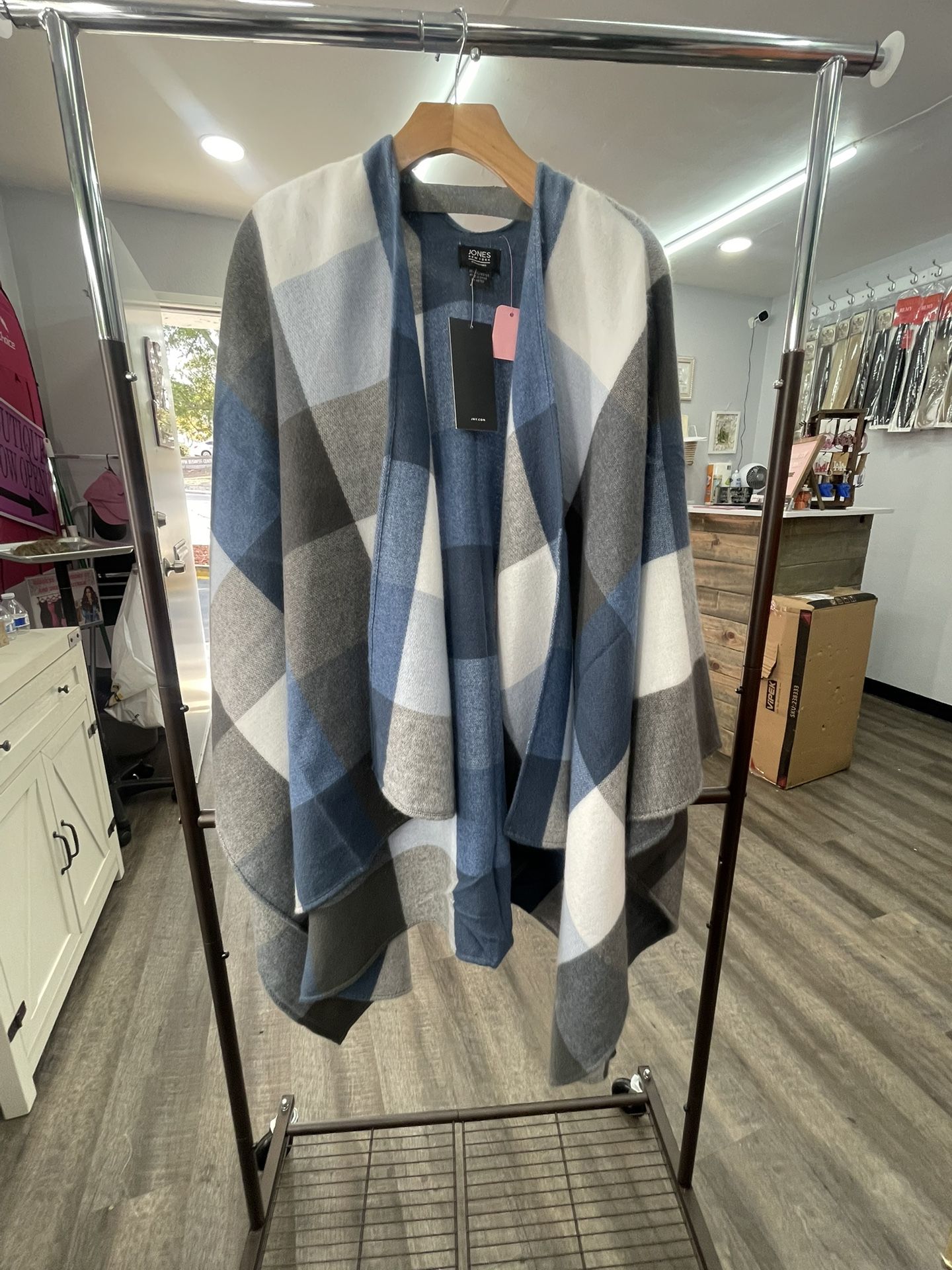 Blue Poncho