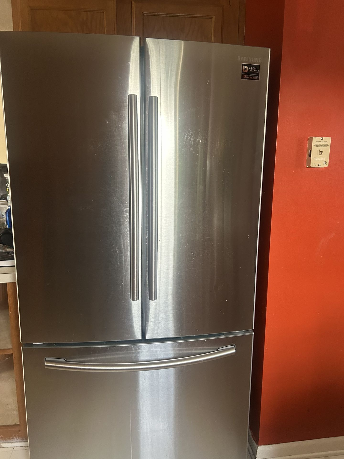 Samsung Stainless Steal Refrigerator Comes With (warranty)!! 10yr