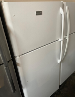 Frigidaire Top Mount Fridge – White, Clean Interior