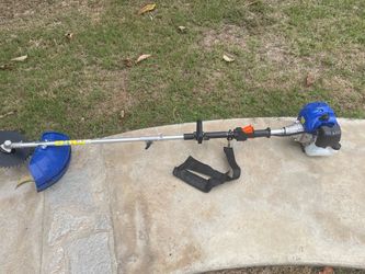 Weed eater with cutting attachments used once