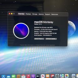 2011 MacBook Pro i5 16gb RAM 1tb SSD