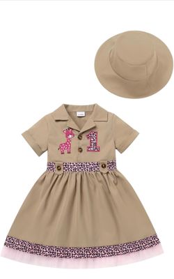 Safari 1st birthday dress