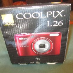Nikon COOLPIX L26 CCD Digital Camera 16.1MP 5x Optical Zoom,Built-in S