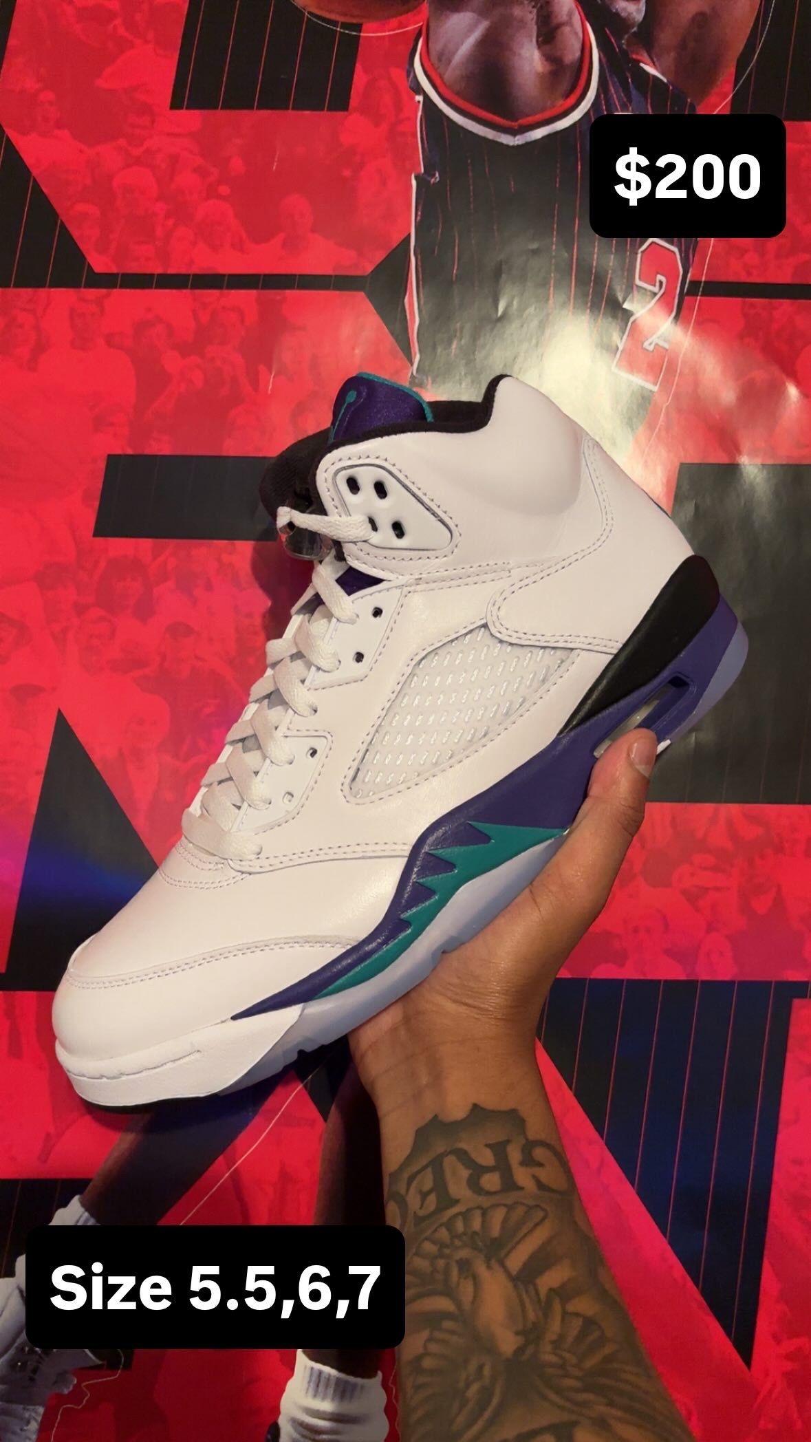 Jordan 5 Grape