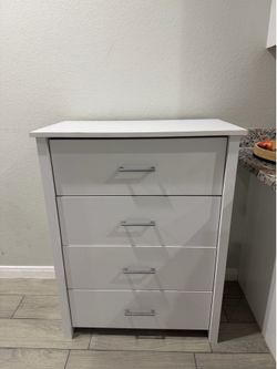 white dresser