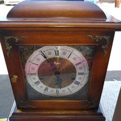 1 Old Urgos Mantel Clock Works Great W/Key