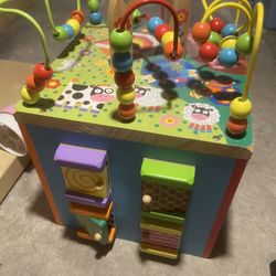 Wooden Activity Cube 