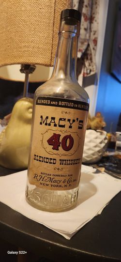 Vintage Macy's Whiskey Bottle