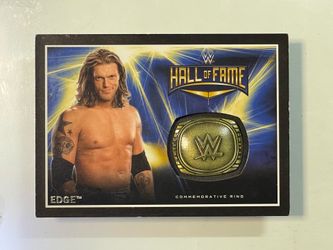 🤼 2016 Topps WWE🤼 EDGE 🏆 Hall of Fame [Commemorative Ring]🔥 /299🔥[SP]