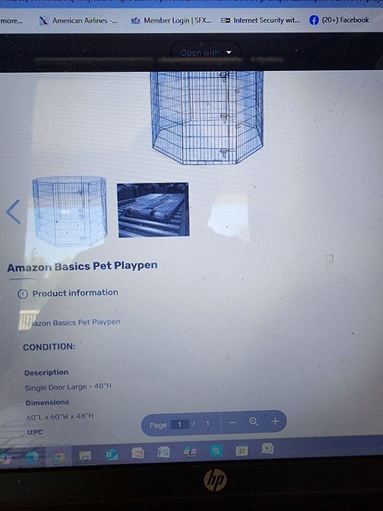 48x48x60 Dog Playpen