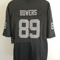 New Men's Raiders Bowers Black Jerseys Stitched