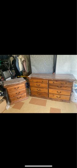 Dresser with night stand