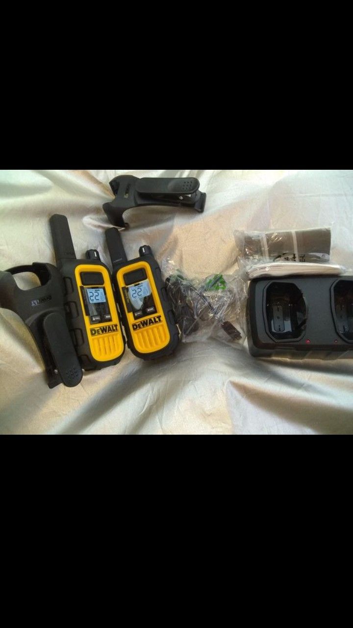 DeWalt walkie talkies