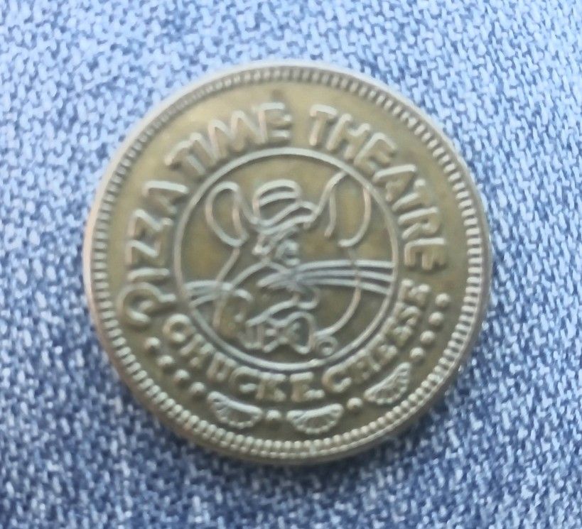 Vintage Chuck E Cheese Token from 1982