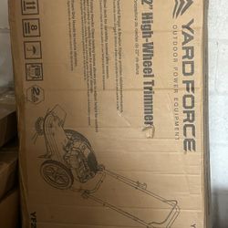 Yard Force 22 in. 163cc Briggs and Stratton 675Exi Gas Walk Behind String Trimmer Mower