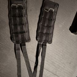 Adjustable Ankle Weights 1-3/4/5/6/8/10/12/15/20 LBS Pair with Removable Weight