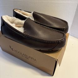 Koolaburra Ugg M Tipton Smooth Slippers Mens Size 9 Or 11 Available $45 Each Brown Comfort 1154810 NWB