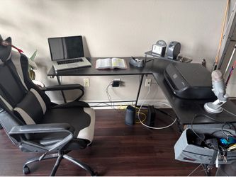 Desk and chair