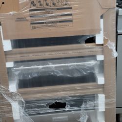 New In Box KitchenAid Stainless Steel 30" Wide Built-in Microwave Oven Combo 