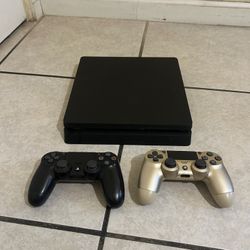 PS4 Slim Bundle – 2 Controllers Included – Fully Working