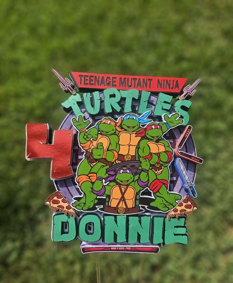 Ninja Turtles Cake Topper