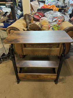  Portable Desk for Sofa and Bed, Height Adjustable Laptop Table Small Standing Desk Rolling Computer Cart with Keyboard Tray on Wheels