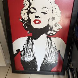 Marilyn Monroe Picture W/ Frame 