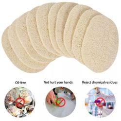 4 Pcs Natural Loofah Kitchen Sponge Biodegradable Loofah Dish Sponge for Dishes