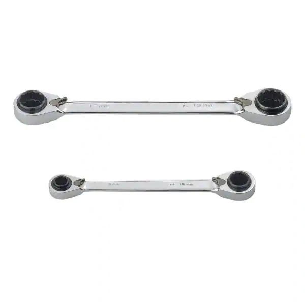 Top Rated Husky Metric Quad Drive Ratcheting Wrench Set (2-Piece