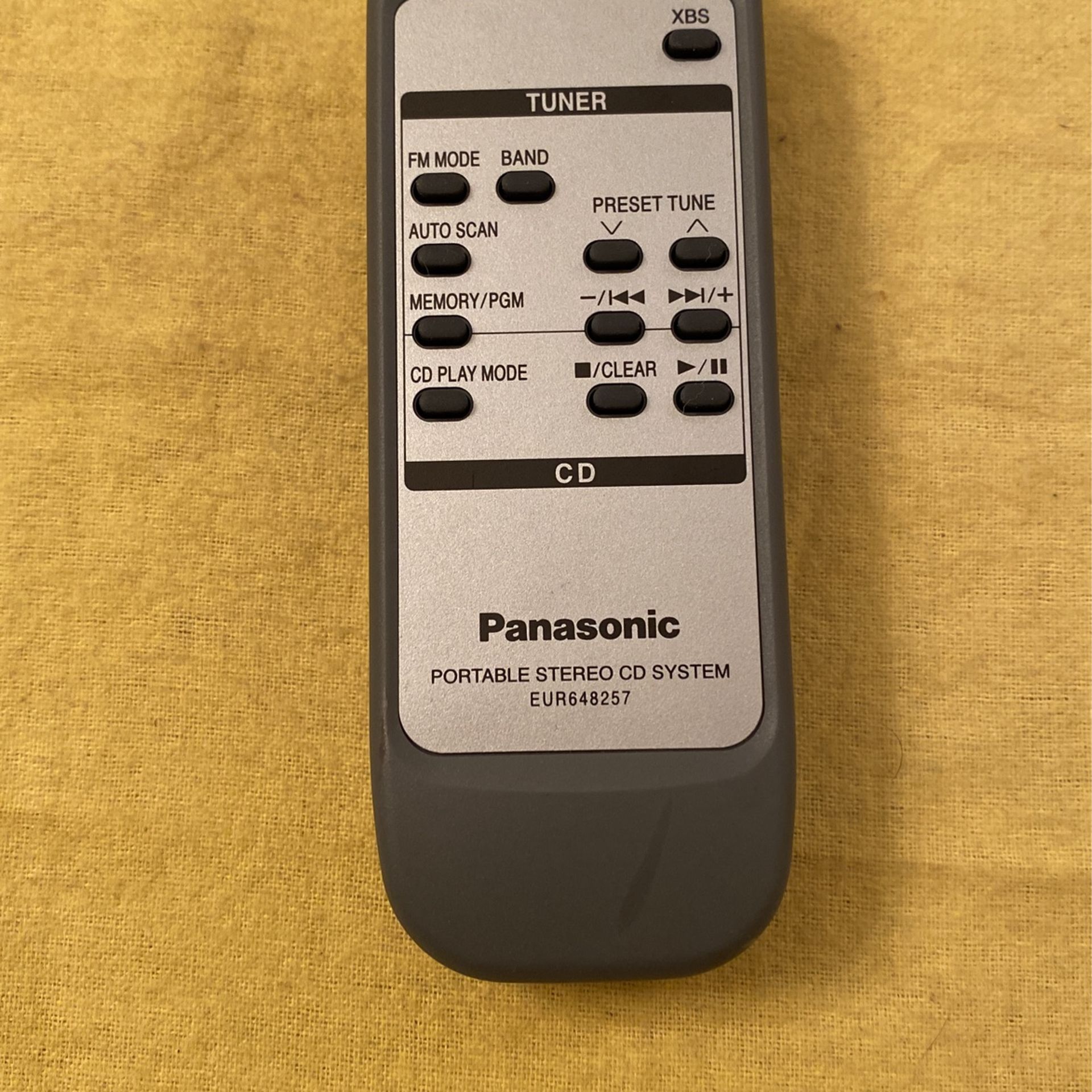 Panasonic Potable Stereo CD System EUR648257 .