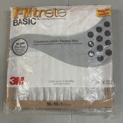 Furnace Filter 16”x16”x1” - 3 Pack - New 