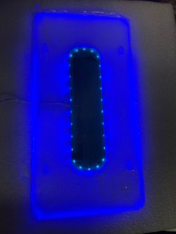Pair of license plate lights blue color they fit behind your license plate