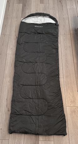 All Weather Envelope Sleeping Bag, Dark Grey, Left Zip