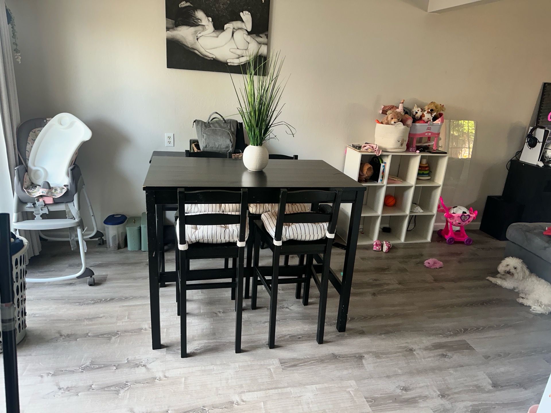 Black table