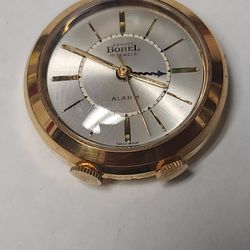 Vintage Earnest Borel Pocket Watch And Alarm