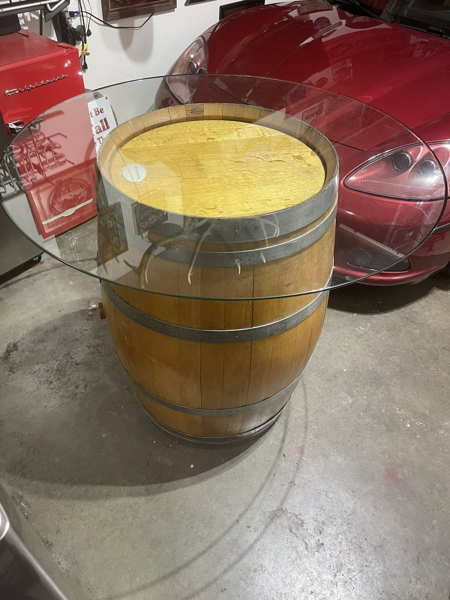 Famous Tonnellerie Vernou French Oak Wine Barrel Table