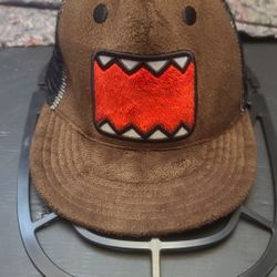 Domo NHK Monster Mascot Fuzzy Mesh Trucker Hat Snapback Rare 1(contact info removed) Adult Japan
