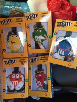 Five M And M Luggage Tags New